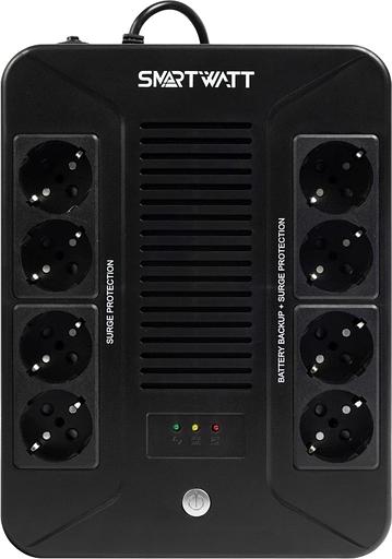 Источник бесперебойного питания Smartwatt Safe pro 1000 600Вт 1000ВА черный фото 1