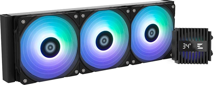Система водяного охлаждения Zalman Alpha2 36 ARGB Soc-AM5/AM4/1151/1200/2066/2011/1700 черный 4-pin 28dB Al 350W Ret фото 3