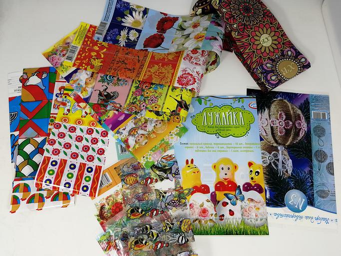 Термоусадочная ПВХ нарезка для декорирования пасхальных яиц Опт фото 1