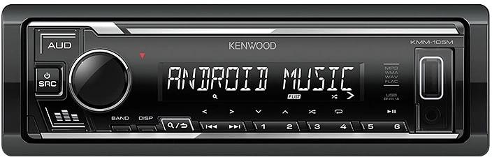 Автомагнитола Kenwood KMM-105M 1DIN 4x50Вт USB 2.0 AUX 3 фото 2