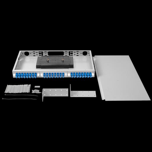 Кросс оптический 19" (ШКОС) укомплектованный на 24 SC порта фото 4