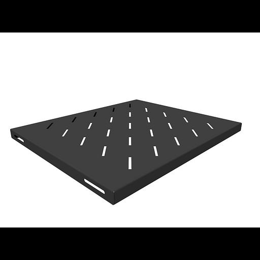 Полка стационарная для шкафов глубиной 600мм, (глубина полки 400мм) распределенная нагрузка 20кг, цвет-черный (SNR-SHELF-06040-20B) фото 1