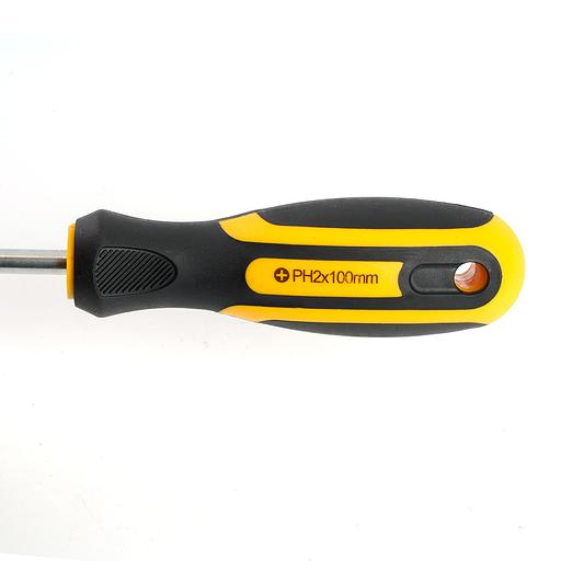 Отвертка крестовая Ph2х100 мм Cr-V фото 4