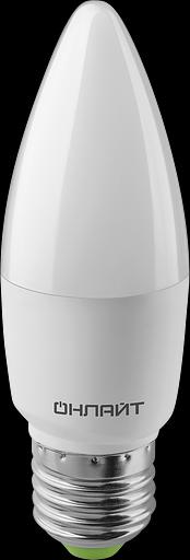 Лампа светодиодная 9вт OLL-C37-9-230-6.5K-E27-FR ОНЛАЙТ фото 2