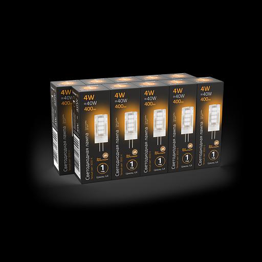 Лампа светодиодная LED 4 Вт 400 Лм 2700К теплая G4 капсула 220 В керамика Black Gauss фото 4
