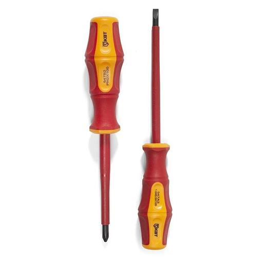 Отвертка диэлектрическая PZ-FL1х80 серия ПРОФИ фото 1