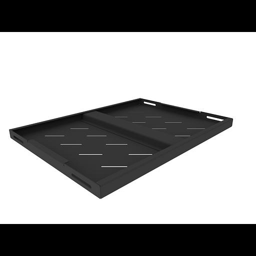 Полка стационарная усиленная для шкафов глубиной 600мм, (глубина полки 350мм) распределенная нагрузка 120кг, цвет-черный (SNR-SHELF-06035-120B) фото 3