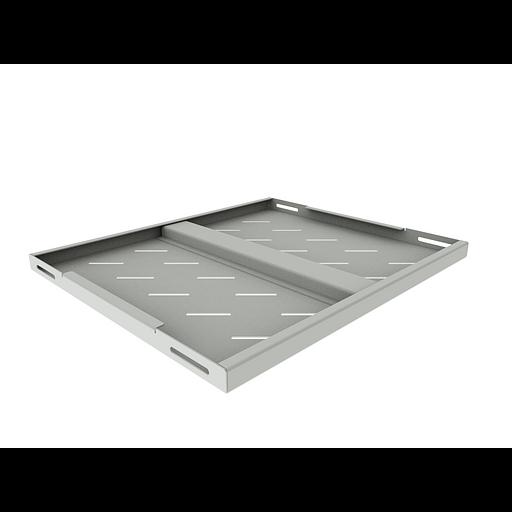 Полка стационарная усиленная для шкафов глубиной 600мм, (глубина полки 400мм) распределенная нагрузка 120кг, цвет-серый (SNR-SHELF-06040-120G) фото 3