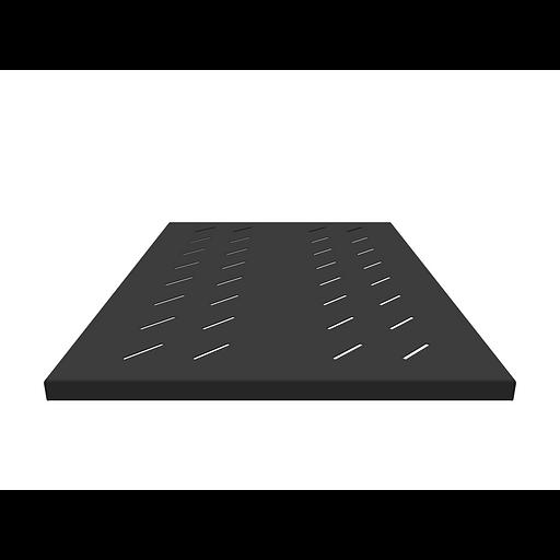 Полка стационарная усиленная для шкафов глубиной 900мм, (глубина полки 650мм) распределенная нагрузка 120кг, цвет-черный (SNR-SHELF-09065-120B) фото 2