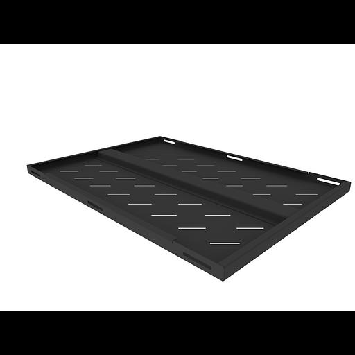Полка стационарная усиленная для шкафов глубиной 900мм, (глубина полки 650мм) распределенная нагрузка 120кг, цвет-черный (SNR-SHELF-09065-120B) фото 3