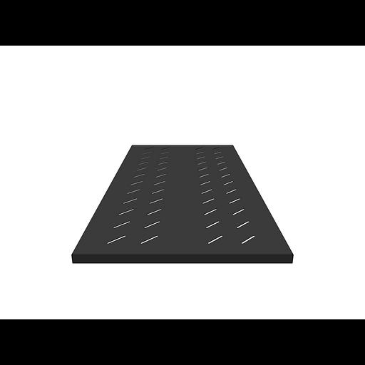 Полка стационарная усиленная для шкафов глубиной 1200мм, (глубина полки 950мм) распределенная нагрузка 120кг, цвет-черный (SNR-SHELF-12095-120B) фото 2