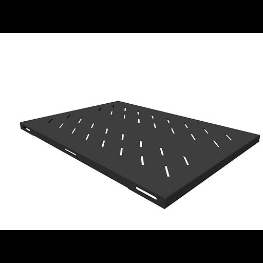 Полка стационарная усиленная в шкаф глубиной 900мм, (глубина полки 650мм) нагрузка 250кг, цвет-черный (SNR-SHELF-09065-250B) фото 1