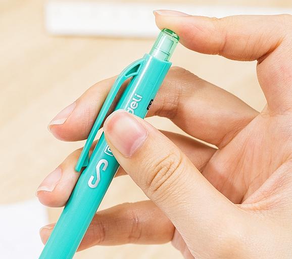 Набор карандашей мех. Deli EU60200-P Scribe 0.5мм трехгран. пластик ассорти дисплей (36шт) ластик фото 5