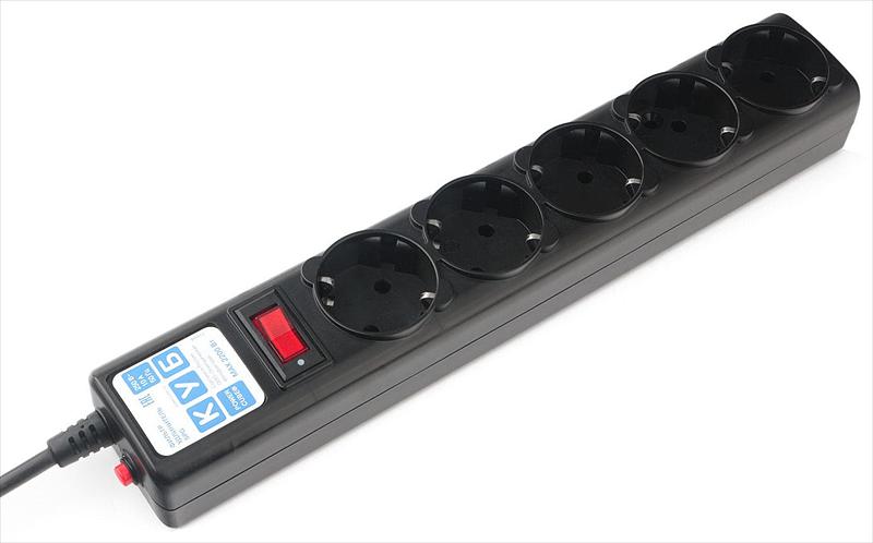 Сетевой фильтр PowerCube Ф-удлинитель, PC 5м 5р, черн.граф. 10А, SPG5-C5 (SPG5-C5) фото 2