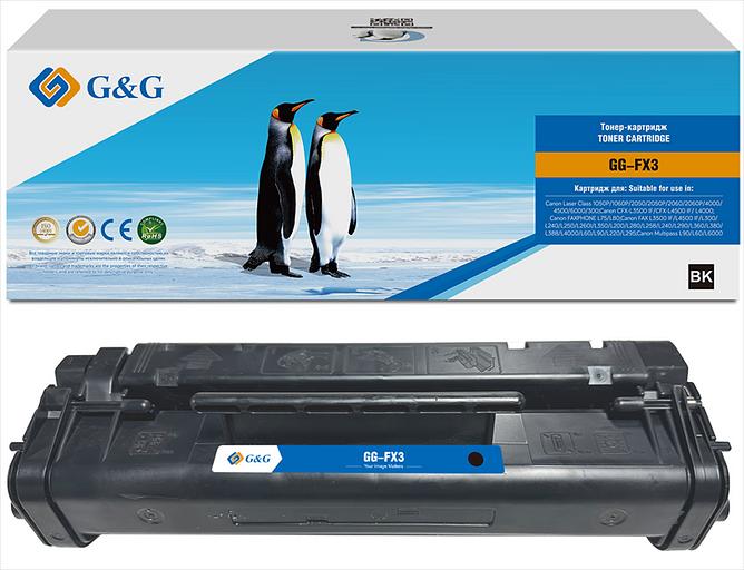 Тонер-картридж G&G toner-cartridge for Canon Laser Class 1050P/1060P/2050/2050P/2060/2060P/4000/4500/6000/300;Canon CFX-L3500 IF/CFX-L4500 IF/ L4000;Canon FAXPHONE L75/L80;Canon FAX L3500 IF/L4500 IF/L300/L240/L250/ (GG-FX3) фото 1