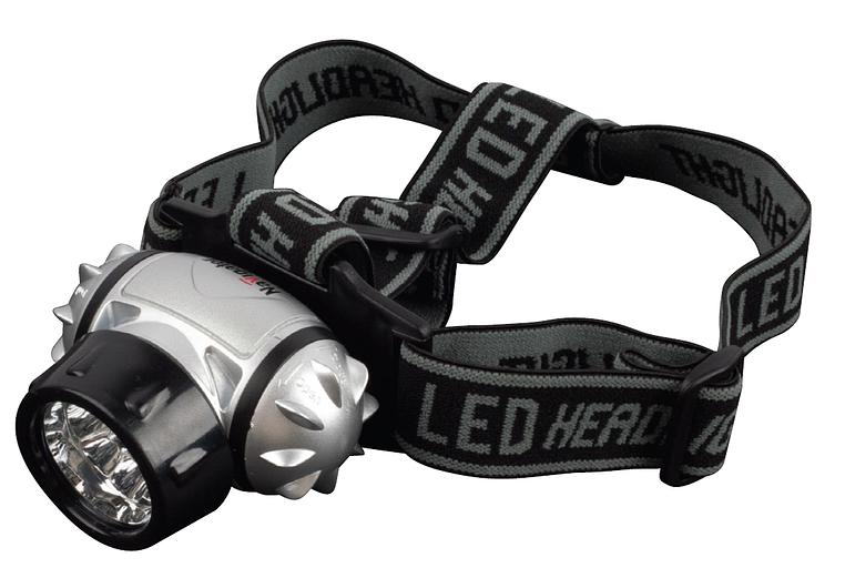 Фонарь светодиодный NPT-H04-3AAA 7LED налобный пластик фото 1