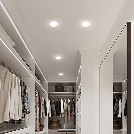 Светильник светодиодный ДВО-30w 4000K 2700Лм slim белый Feron.ONE фото 3