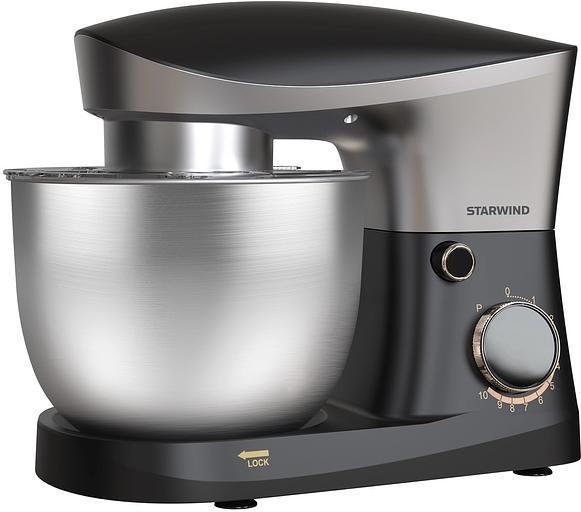 Миксер планетарный Starwind SPM2251 1500Вт черный/серебристый фото 1