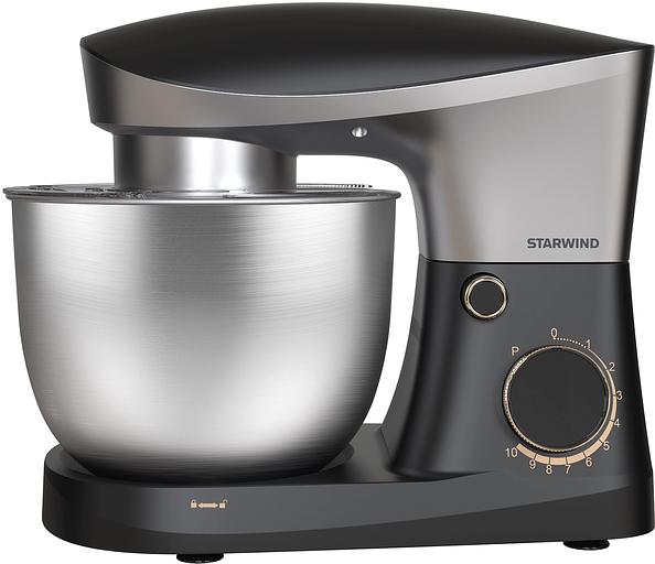 Миксер планетарный Starwind SPM2251 1500Вт черный/серебристый фото 2