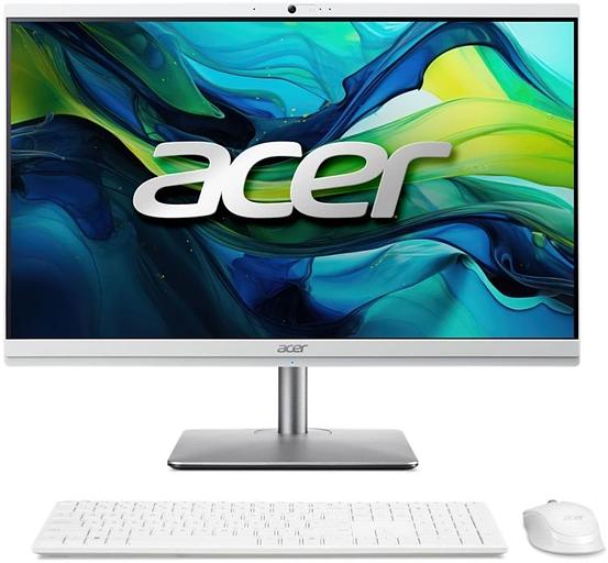 Моноблок Acer Aspire C24-195ES 23.8" Full HD Core Ultra 7 155U (1.7) 16Gb SSD512Gb UHDG CR Eshell GbitEth WiFi BT 180W клавиатура мышь Cam серебристый 2560x1440 фото 1