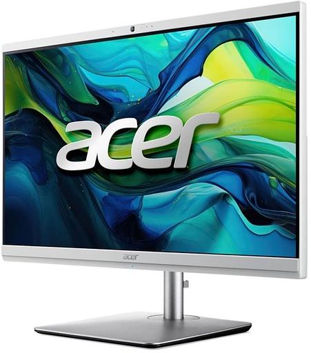 Моноблок Acer Aspire C24-195ES 23.8" Full HD Core Ultra 7 155U (1.7) 16Gb SSD512Gb UHDG CR Eshell GbitEth WiFi BT 180W клавиатура мышь Cam серебристый 2560x1440 фото 3