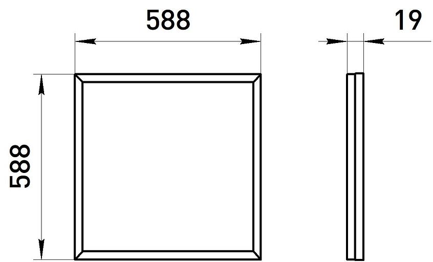 Светильник светодиодный SPO-640-3-4K-32 32Вт 4000К 3200Лм IP40 588х588х19 матовый грильято ЭРА фото 2