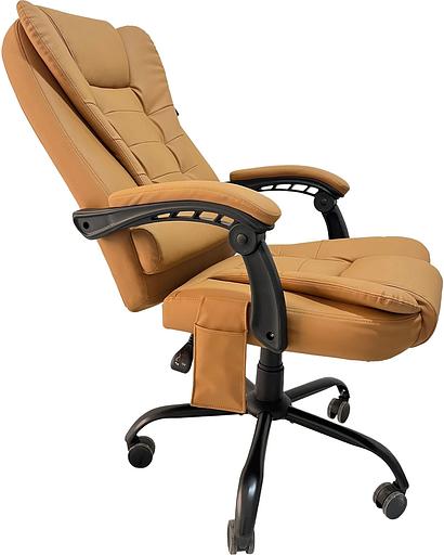 Кресло Cactus с вибромассажем CS-CHR-OC05M-BR бежевый эко.кожа с подголов. крестов. фото 6