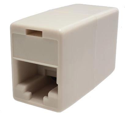 Адаптер Suprlan 10-0337 проходн.RJ45 кат.5E UTP бежевый фото 1