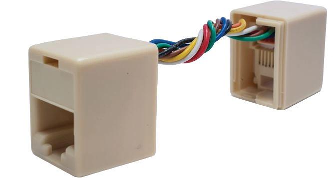 Адаптер Suprlan 10-0337 проходн.RJ45 кат.5E UTP бежевый фото 2