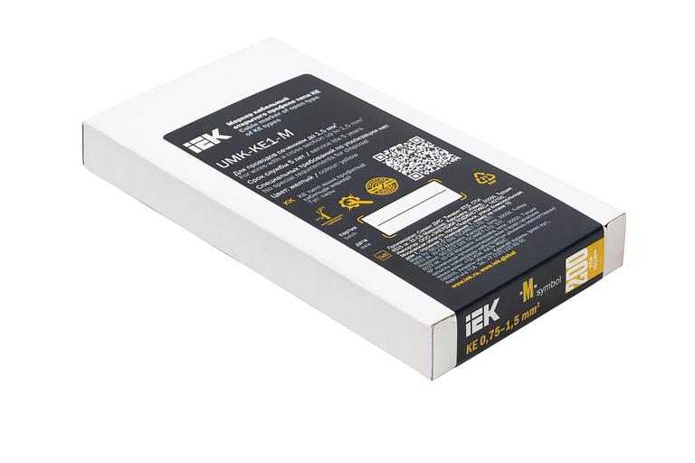 Маркер открытого типа KE 0,75-1,5мм2 символ 'M' (200шт/упак) IEK фото 2