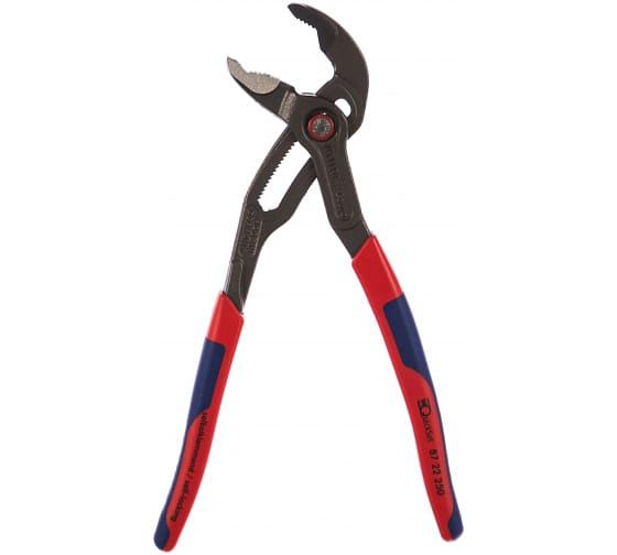 Клещи переставные COBRA QUICKSET сантехнические с фиксатором быстрая установка 50 мм (2) под ключ 46мм L-250 мм Cr-V серые 2-компонентные рукоятки фото 1