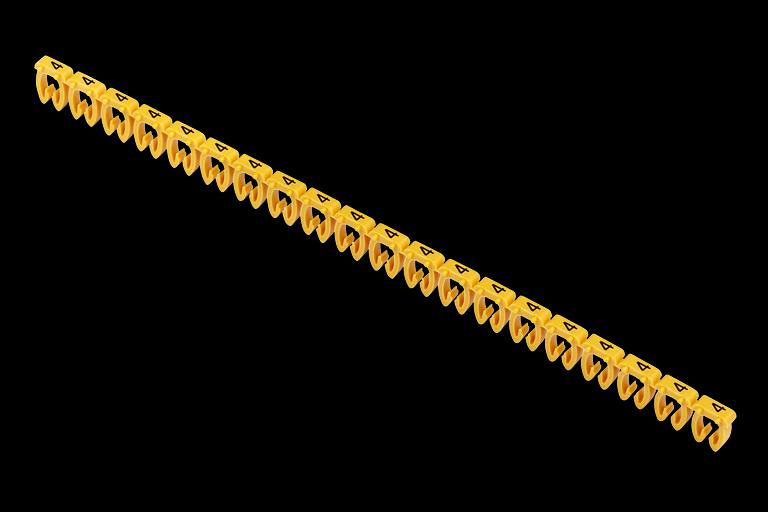 Маркер открытого типа KE 4-6мм2 символ '4' (500шт/упак) IEK фото 1