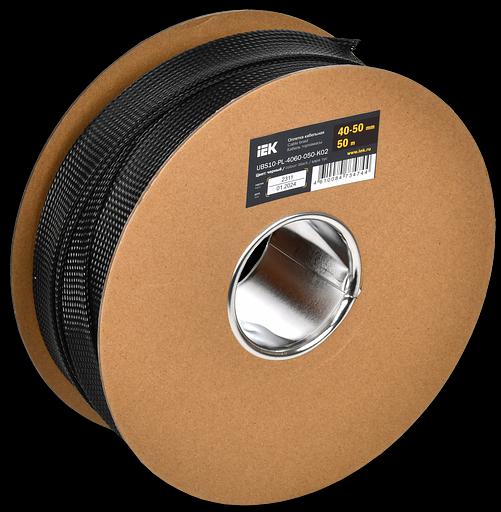 Оплетка кабельная 40-50мм полиэстер 50м черная IEK фото 1