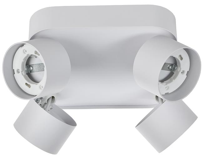 Светильник 4044 накладной потолочный под лампу 4хGX53 белый IEK фото 1