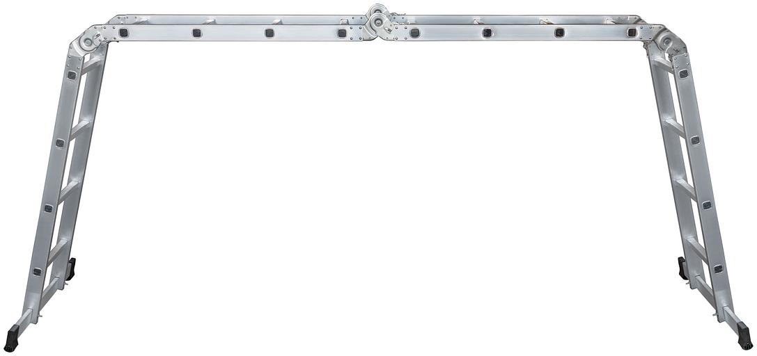 Лестница-трансформер алюминиевая, 4 секции х 4 ступени, вес 13.2 кг фото 4