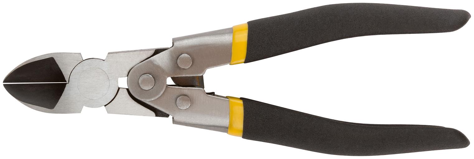 Бокорезы 190 мм ''Рычажный тип'', CrV сталь, увеличенное усилие на сведение губок, ПВХ антискользящие ручки фото 1