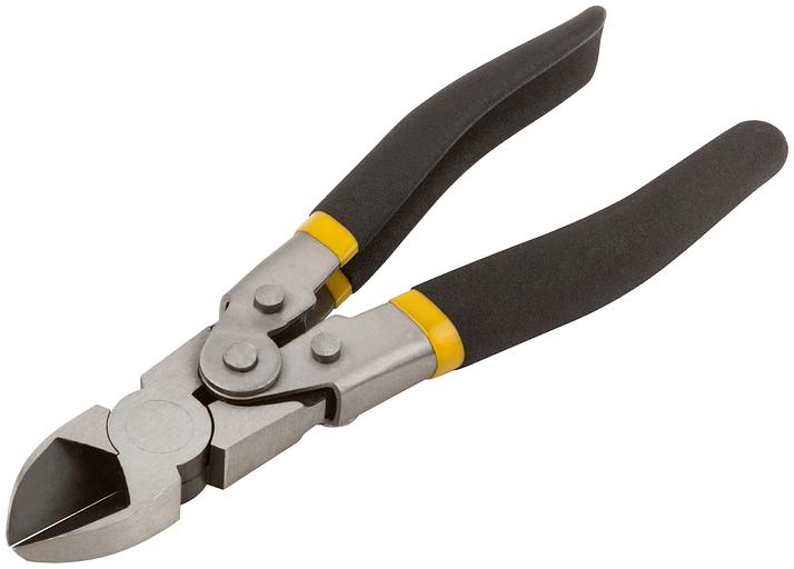 Бокорезы 190 мм ''Рычажный тип'', CrV сталь, увеличенное усилие на сведение губок, ПВХ антискользящие ручки фото 2