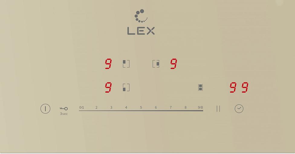 Индукционная варочная поверхность Lex EVI 631A IV слоновая кость фото 3