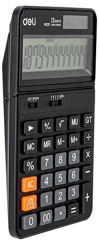 Калькулятор настольный Deli EM320 черный 12-разр. фото 1