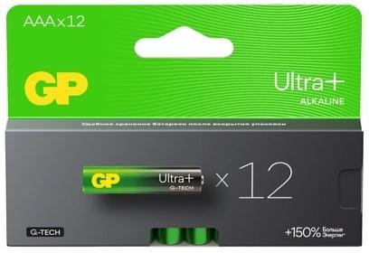 Батарея GP Ultra Plus Alkaline 24AUPA21-2CRB12 AAA (12шт) блистер фото 1