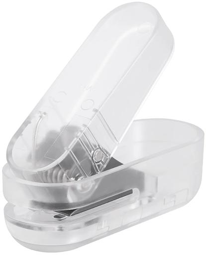 Дырокол Deli NS088white макс.:10лист. пластик белый отв.:1 фото 1