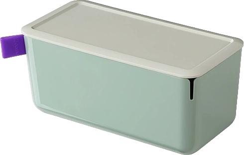 Короб для хранения Deli XDM10green 1отд. 212x105x93.5мм зеленый/серый пластик фото 1