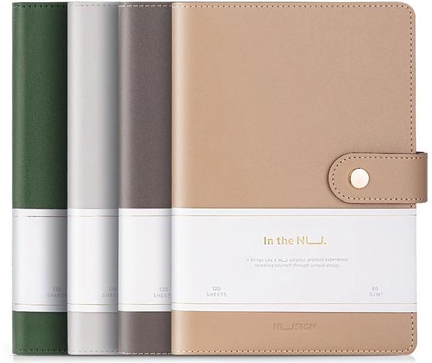 Блокнот Deli NUSIGN NS299 A5 искусст. кожа 120л твердая обложка ассорти фото 1
