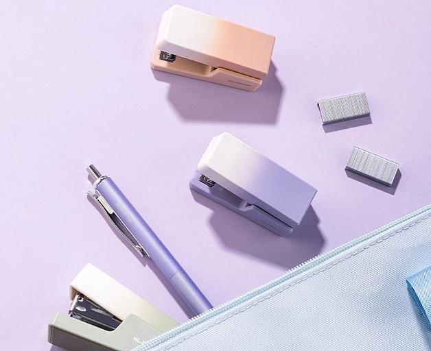 Степлер мини Deli NS083Apink Nusign 24/6 26/6 (12листов) розовый 40скоб металл/пластик фото 2