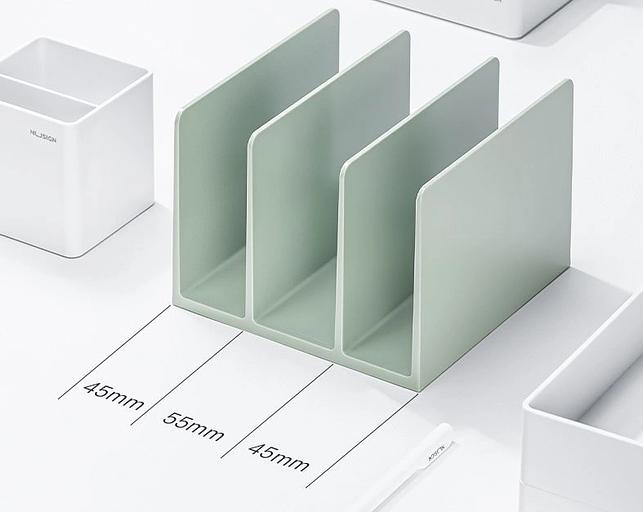 Подставка-ограничитель для книг Deli NS006GREEN Nusign 162x162x122мм зеленый фото 3