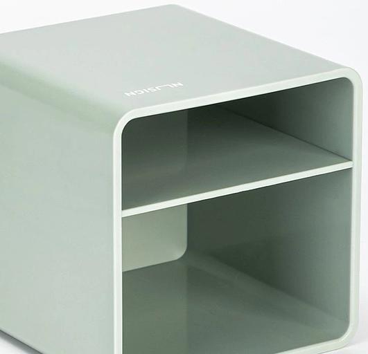 Подставка Deli NS011green Nusign 2отд. для письменных принадлежностей 84х84х86мм зеленый пластик фото 2