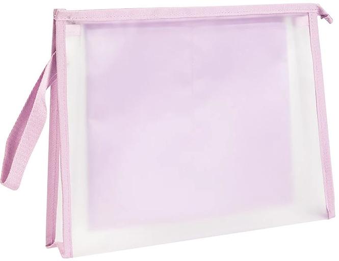 Папка на молнии ZIP Deli PP109VIOLET A4 ЭВА прозрачный внутр. цвет молнии фиолетовый 2 внутр. кармана фото 1