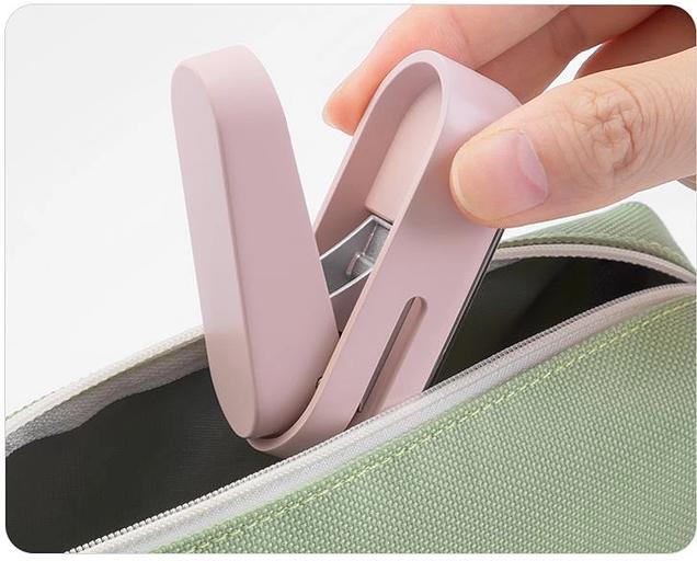 Дырокол Deli NS088pink макс.:10лист. пластик розовый отв.:1 фото 2