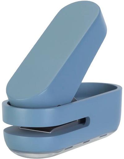 Дырокол Deli NS088blue макс.:10лист. пластик голубой отв.:1 фото 1