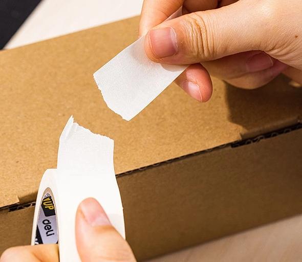 Клейкая лента малярная Deli EA405 бежевый шир.24мм дл.18.29м 145мкм (упак.:6шт) фото 3